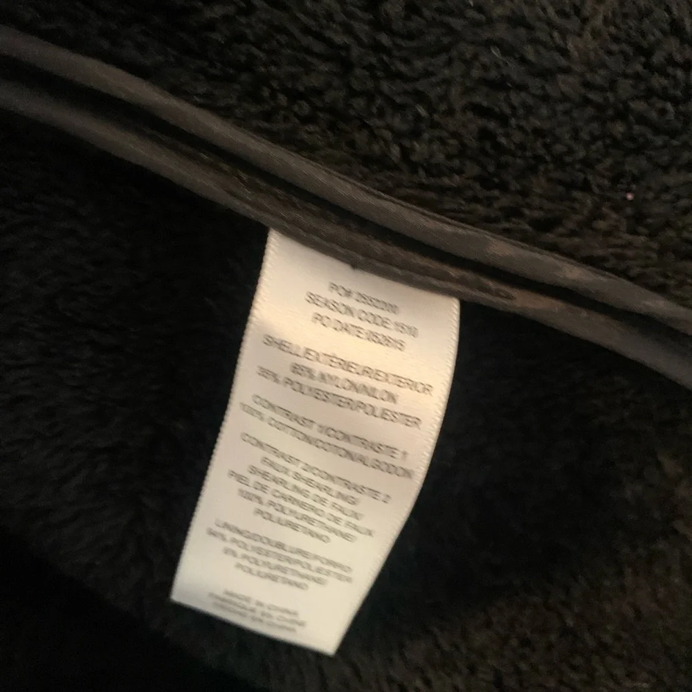 Splendid Mixed Media Teddy Wool Leather Wrap Jacket Size Medium